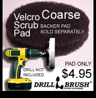 Black Coarse Velcro Scrub Pad